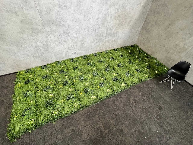 10 m² evergreen - kunstgroen wandbekleding - ongebruikt - afbeelding 1 van  5