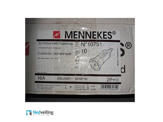 10 mennekes waterdichte contrastekkers - afbeelding 5 van  5