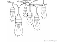 10 meter - e27 - koppelbare prikkabel - ip44 - met stekker (x6) - afbeelding 3 van  5