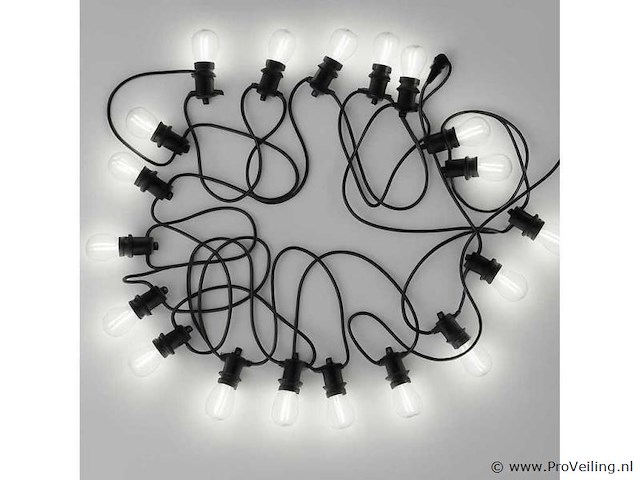 10 meter – e27 – koppelbare prikkabel – ip44 – met stekker (x20) - afbeelding 2 van  5