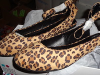 10 paar panterprint ballarina even & odds assorti maat - afbeelding 2 van  3