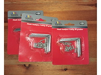 10 pakes à 4 stuks hoekhaakjes 50x50 mm (doos-q) - afbeelding 3 van  3