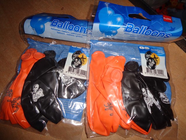 10 pakjes ballonnen halloween - afbeelding 3 van  3