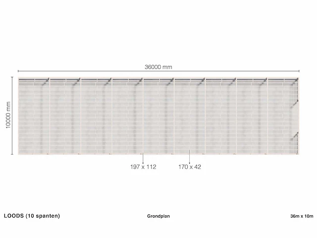 10 spanten - loods 10x36 - afbeelding 30 van  38