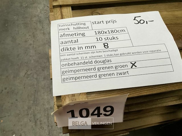 10 stuks tuinschermen hillhout afm 1080x180 - afbeelding 5 van  5