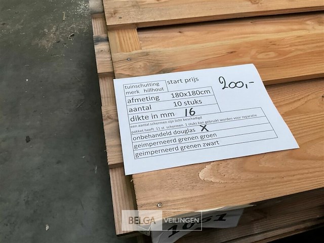 10 stuks tuinschermen hillhout afm 1080x180 - afbeelding 6 van  8