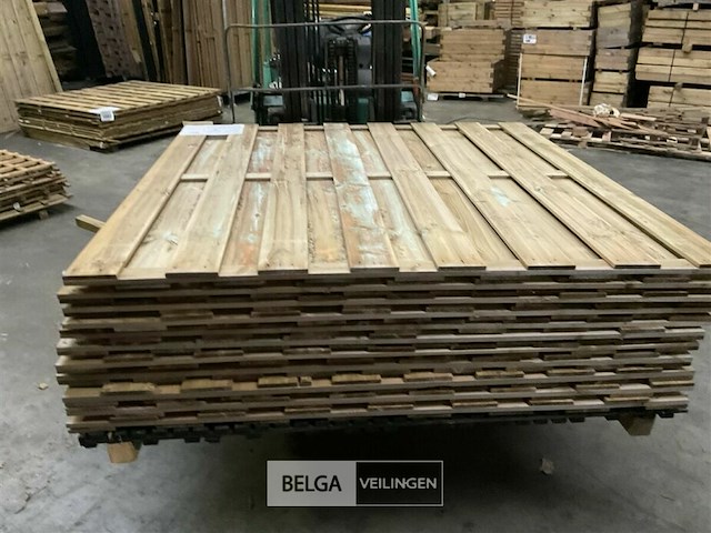 10 stuks tuinschermen hillhout afm 180x180 cm - afbeelding 1 van  8