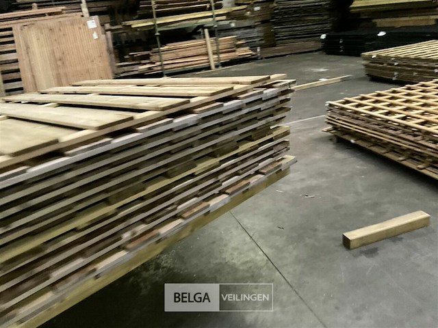 10 stuks tuinschermen hillhout afm 180x180 cm - afbeelding 5 van  10