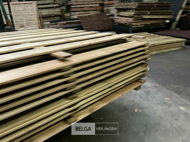 10 stuks tuinschermen hillhout afm 180x180 cm - afbeelding 7 van  10