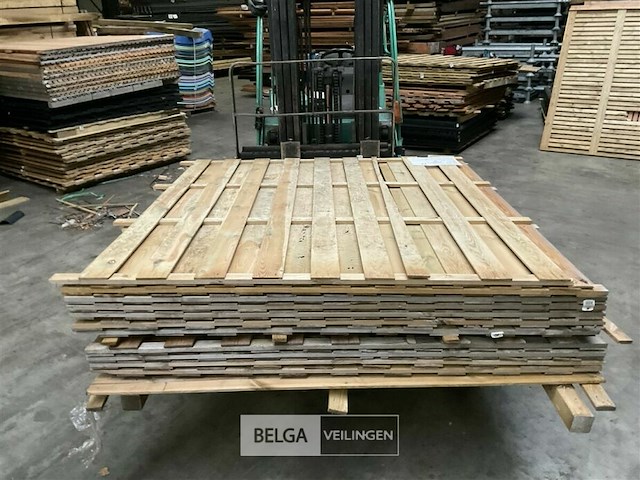 10 stuks tuinschermen hillhout afm 180x180 cm - afbeelding 2 van  9