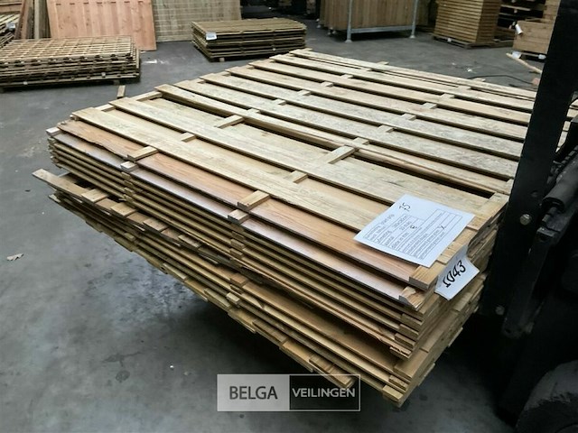 10 stuks tuinschermen hillhout afm 180x180 cm - afbeelding 3 van  9