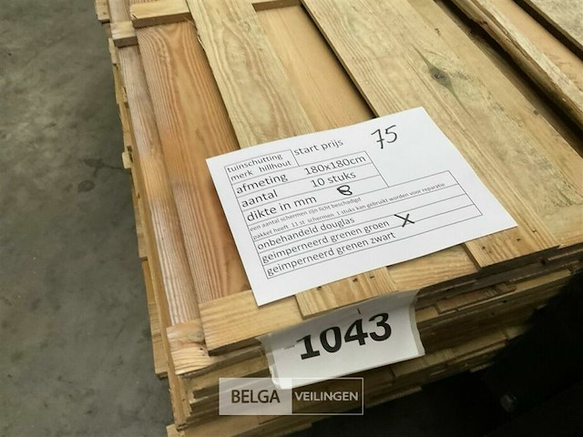 10 stuks tuinschermen hillhout afm 180x180 cm - afbeelding 6 van  9