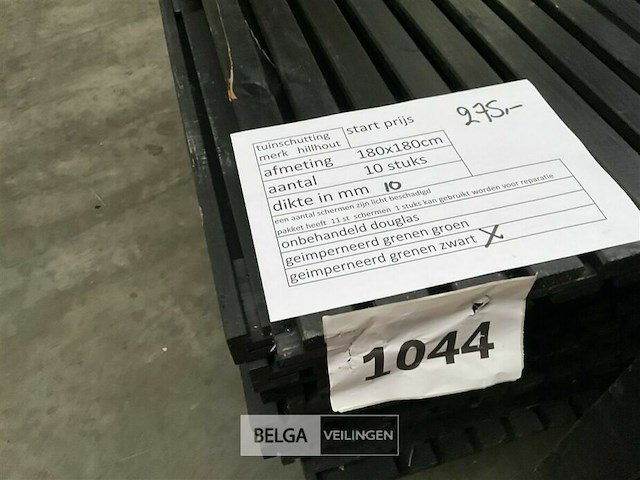 10 stuks tuinschermen hillhout afm 180x180 cm - afbeelding 5 van  7