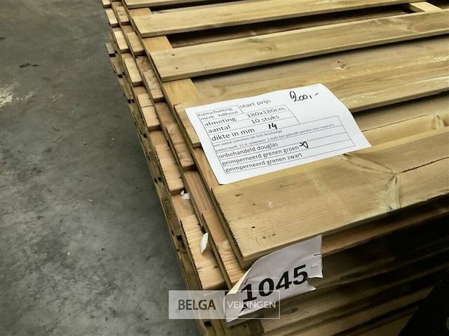 10 stuks tuinschermen hillhout afm 180x180 cm - afbeelding 3 van  10