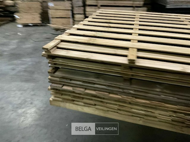 10 stuks tuinschermen hillhout afm 180x180 cm - afbeelding 3 van  9