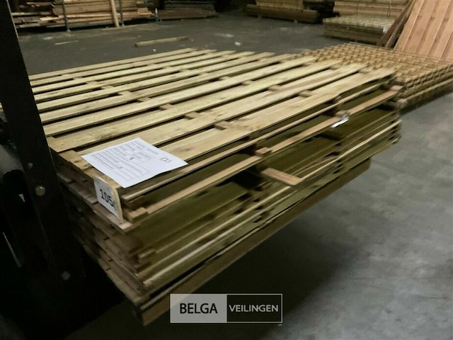 10 stuks tuinschermen hillhout afm 180x180 cm - afbeelding 2 van  8