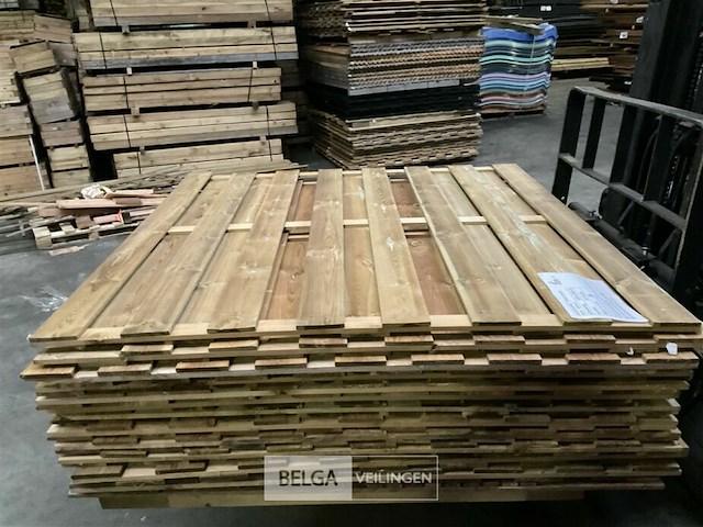 10 stuks tuinschermen hillhout afm 180x180 - afbeelding 1 van  11