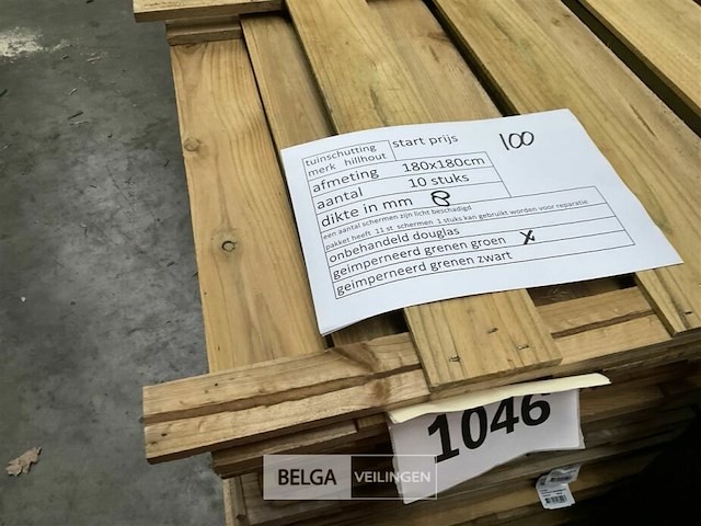 10 stuks tuinschermen hillhout afm 180x180 - afbeelding 5 van  9