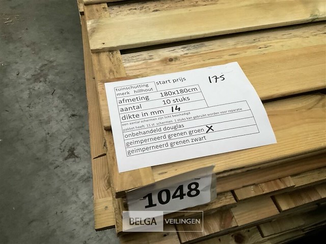 10 stuks tuinschermen hillhout afm 180x180 - afbeelding 10 van  11