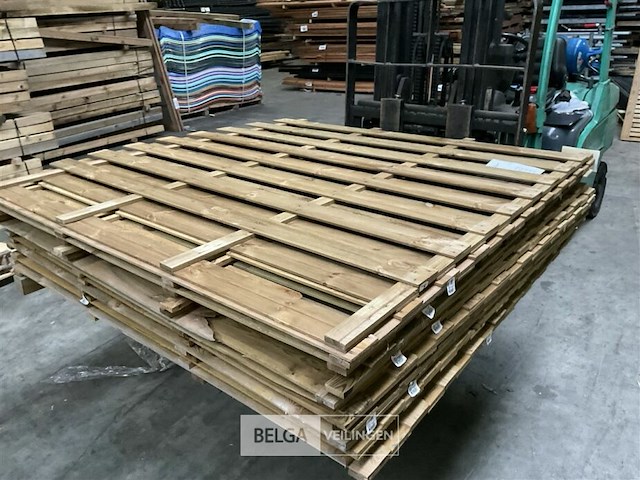 10 stuks tuinschermen hillhout afm 180x180 - afbeelding 1 van  5