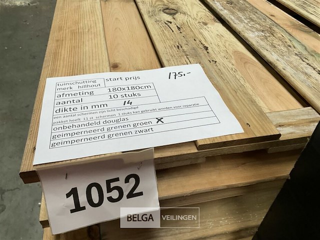 10 stuks tuinschermen hillhout afm 180x180 - afbeelding 6 van  6