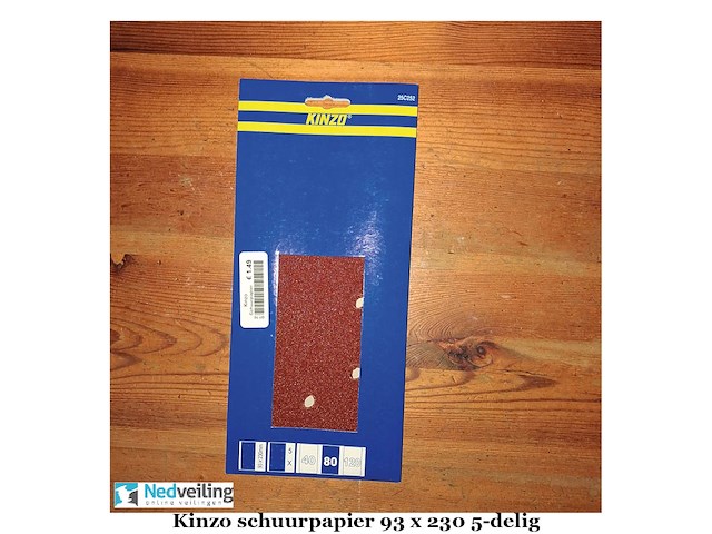 10 verpakkingen kinzo schuurpapier 93 x 230 mm 5 vel - afbeelding 1 van  3