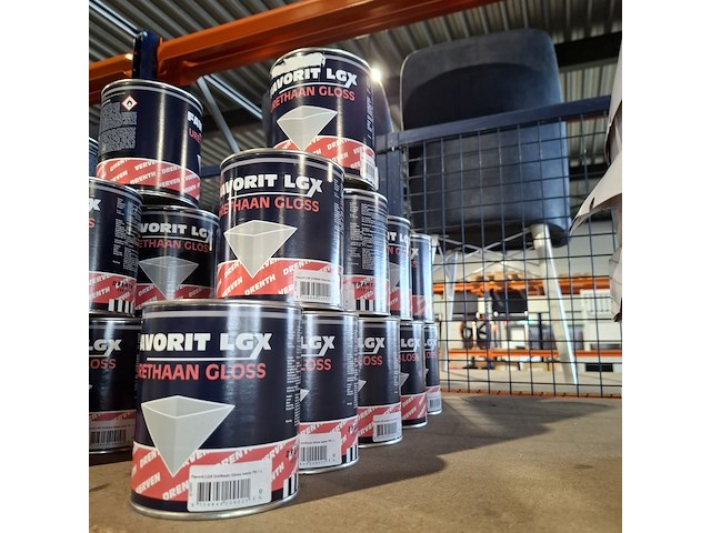 10 x 1 liter hoogglanslak lgx q0.05.10, drenth, grachtengroen - afbeelding 1 van  5