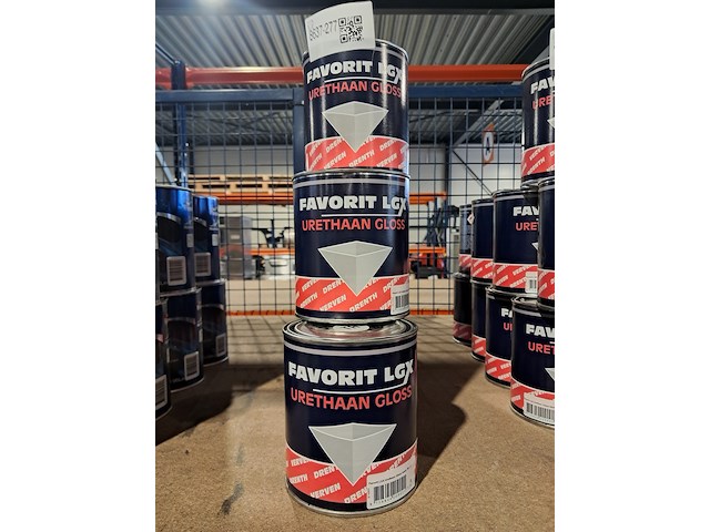 10 x 1 liter hoogglanslak q0.05.10, drenth, lgx, grachtengroen - afbeelding 1 van  6