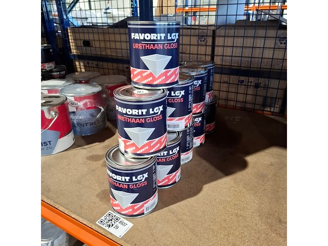 10 x 1 liter lgx hoogglanslak zwart, drenth, zwart - afbeelding 1 van  5