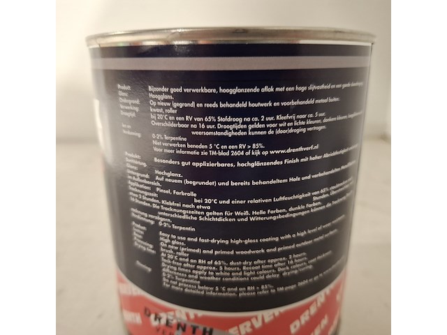 10 x 1l hoogglanslak lgx drenth, n0.15.10 monumentengroen - afbeelding 3 van  5