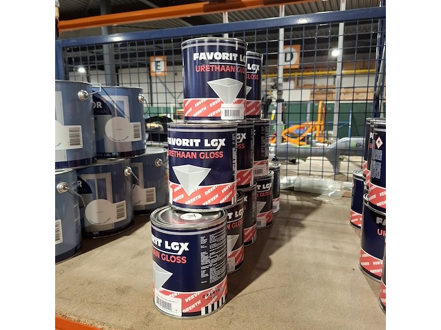 10 x 1l hoogglanslak lgx drenth, q0.05.10 grachtengroen - afbeelding 1 van  5