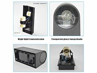 10 x buiten wandlamp – gu10 – dubbele lichtuitgang – ip65 – zwart - afbeelding 11 van  15