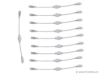 10 x connectoren voor neon led strip – monochroom - afbeelding 2 van  4
