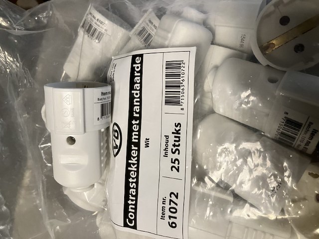 10 x contrastekker wit met ra - afbeelding 5 van  9