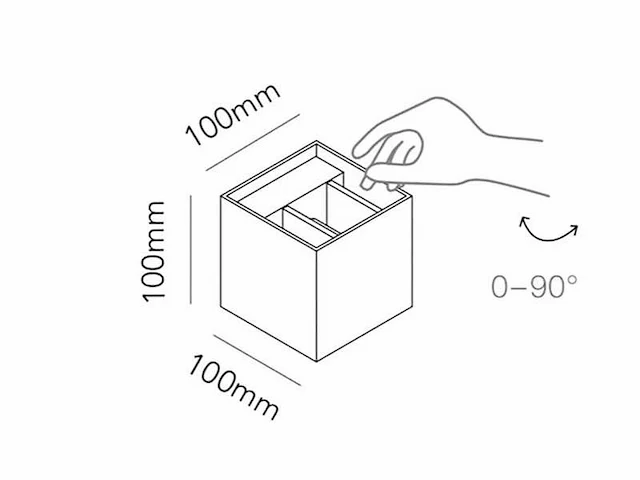 10 x cube motion wand armaturen oud bruin - afbeelding 6 van  7