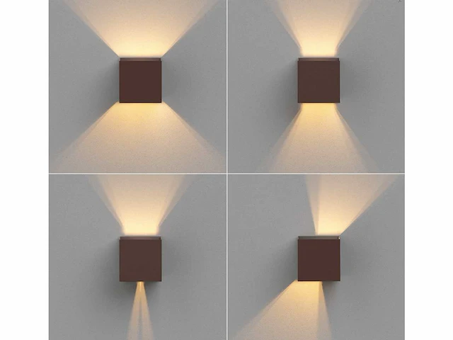 10 x cube motion wand armaturen oud bruin - afbeelding 7 van  7