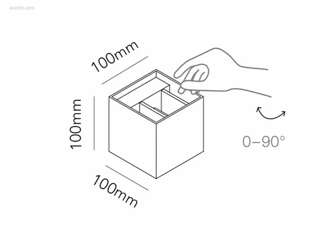 10 x cube motion wand armaturen zwart - afbeelding 7 van  9
