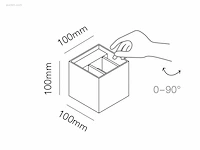 10 x cube motion wand armaturen zwart - afbeelding 9 van  9