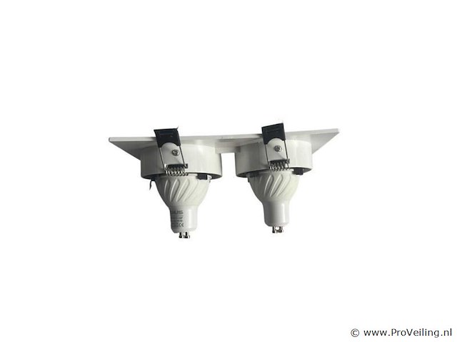 10 x downlight fitting – draaibaar – gu10 – wit/zwart – ip20 – ep-2 - afbeelding 2 van  4