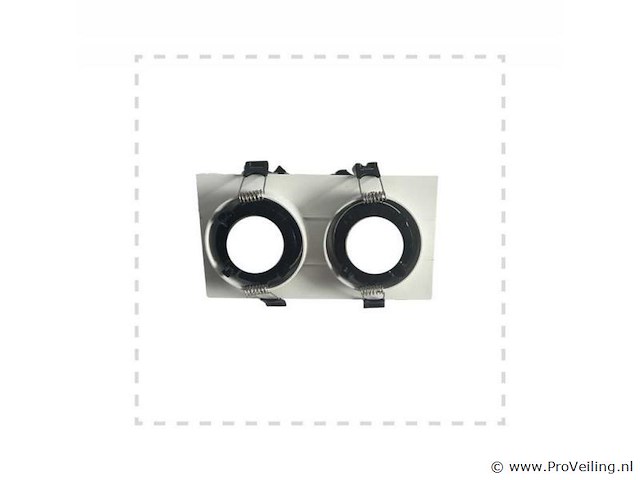 10 x downlight fitting – draaibaar – gu10 – wit/zwart – ip20 – ep-2 - afbeelding 3 van  4