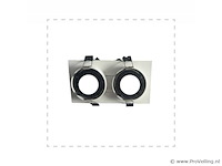10 x downlight fitting – draaibaar – gu10 – wit/zwart – ip20 – ep-2 - afbeelding 3 van  4