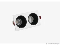 10 x downlight fitting – draaibaar – gu10 – wit/zwart – ip20 – ep-2