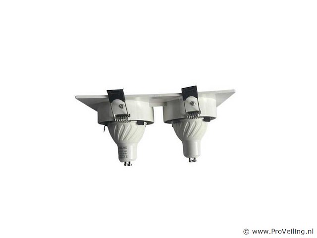 10 x downlight fitting – draaibaar – gu10 – wit/zwart – ip20 – ep-2 - afbeelding 2 van  4