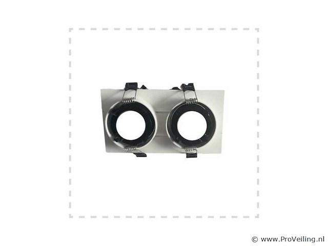 10 x downlight fitting – draaibaar – gu10 – wit/zwart – ip20 – ep-2 - afbeelding 3 van  4