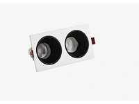 10 x downlight fitting – draaibaar – gu10 – wit/zwart – ip20 – ep-2