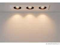 10 x downlight fitting – draaibaar – gu10 – wit/zwart – ip20 – ep-3 - afbeelding 1 van  5