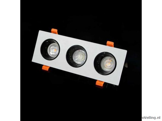 10 x downlight fitting – draaibaar – gu10 – wit/zwart – ip20 – ep-3 - afbeelding 5 van  5