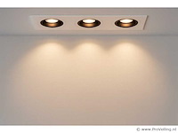 10 x downlight fitting – draaibaar – gu10 – wit/zwart – ip20 – ep-3 - afbeelding 1 van  5