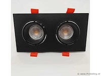 10 x downlight fitting – draaibaar – gu10 – zwart – ip20 – ep-2 - afbeelding 2 van  5