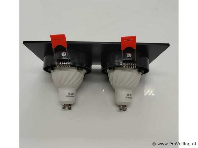 10 x downlight fitting – draaibaar – gu10 – zwart – ip20 – ep-2 - afbeelding 3 van  5